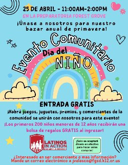 Childrens Day Community Event Poster